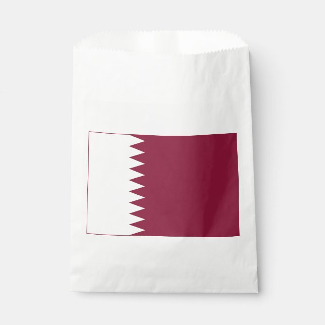 Sachets En Papier Drapeau du Qatar (Devant)