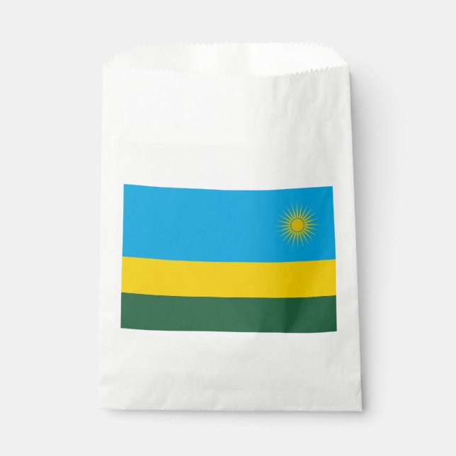 Sachets En Papier Drapeau du Rwanda (Devant)