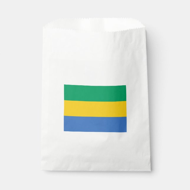 Sachets En Papier Drapeau gabonais (Gabon) (Devant)