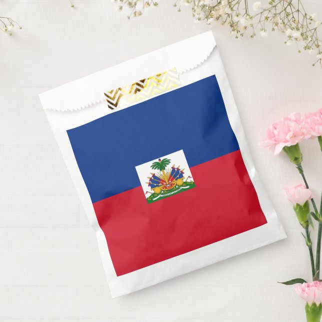 Sachets En Papier Drapeau Haïti (Scellé)