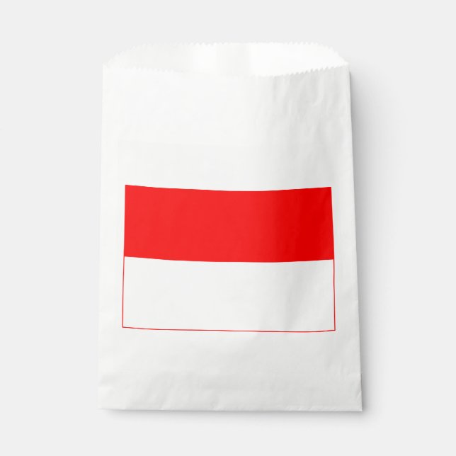 Sachets En Papier Drapeau Indonésie (Devant)