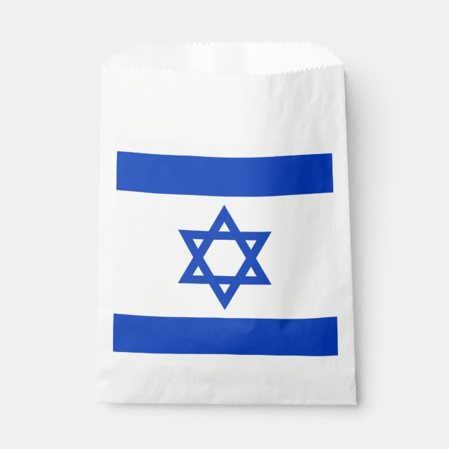 Sachets En Papier Drapeau israélien (Devant)