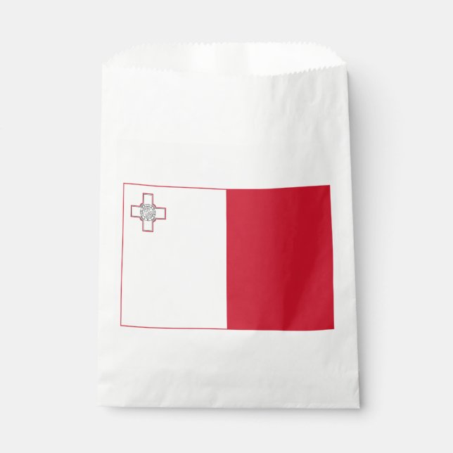 Sachets En Papier Drapeau Malte (Devant)