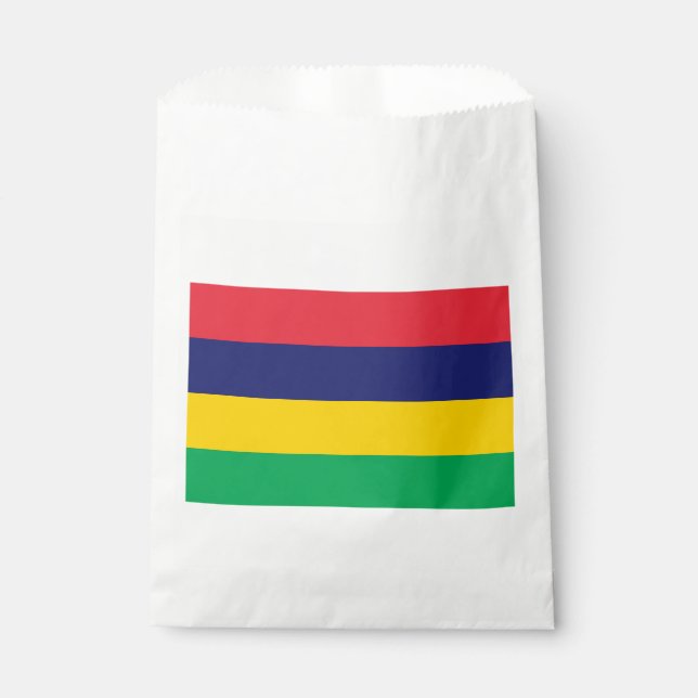 Sachets En Papier Drapeau Maurice (Devant)