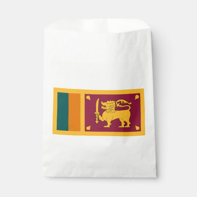 Sachets En Papier Drapeau Sri Lanka (Devant)