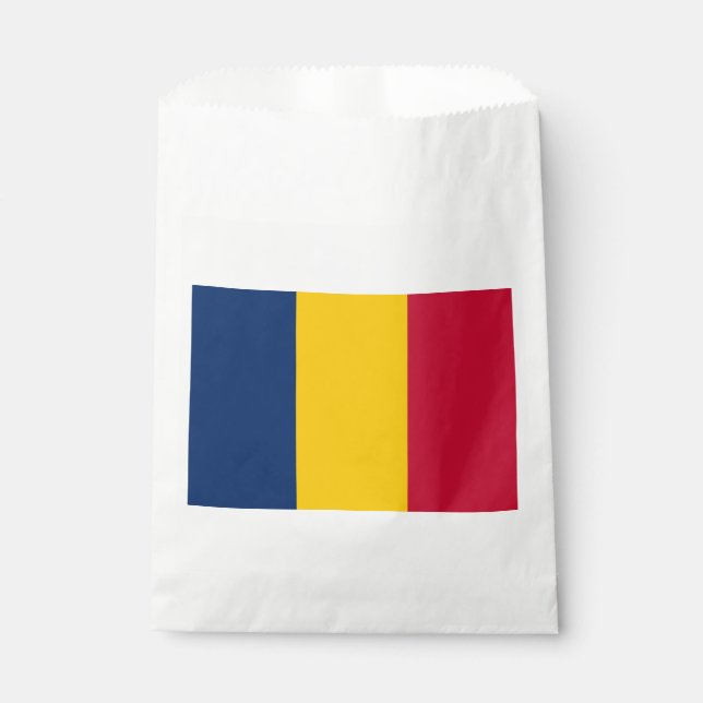 Sachets En Papier Drapeau Tchad (Devant)