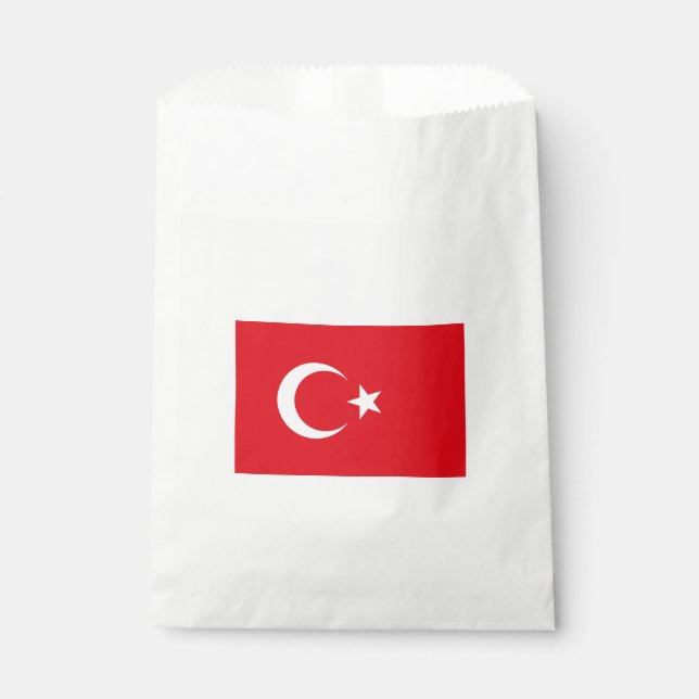 Sachets En Papier Drapeau turc (Turquie) (Devant)