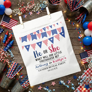 Sachets En Papier Drapeaux de fête 4 juillet Fête de révélation du s