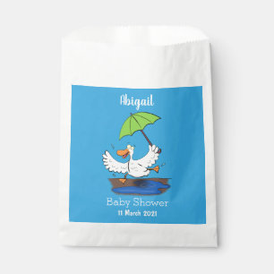 Sachets En Papier Drôle canard avec parapluie dessin animé