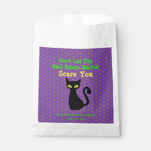 Sachets En Papier Drôle Chat Noir Immobilier Halloween Treat