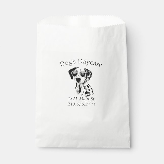 Sachets En Papier Drôle Dalmatien Chien d'affaires (Devant)