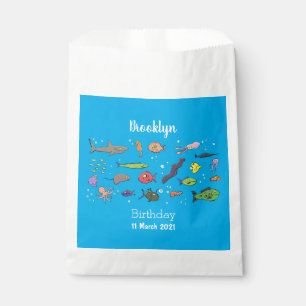 Sachets En Papier Drôle des créatures marines dessin motif