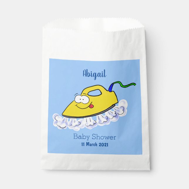 Sachets En Papier Drôle dessin animé linge de fer (Devant)