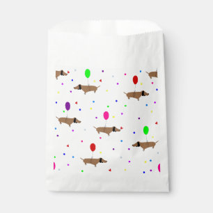 Sachets En Papier drôles chiens vierges ballons dachshund