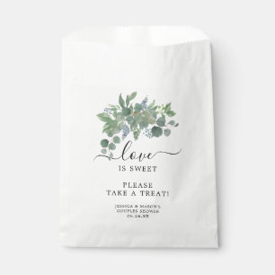 Sachets En Papier Dusty Blue Eucalyptus Favor Sac Amour est doux