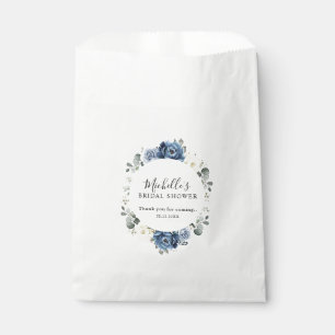 Sachets En Papier Dusty Blue Navy Champagne Ivory Fête des mariées F