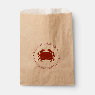 Sachets En Papier Ébullition de fruits de mer du crabe