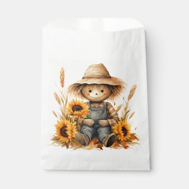 Sachets En Papier Écart avec tournesol (Devant)
