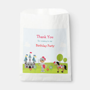 Sachets En Papier Ecoutez la fête d'anniversaire de votre chevalier 