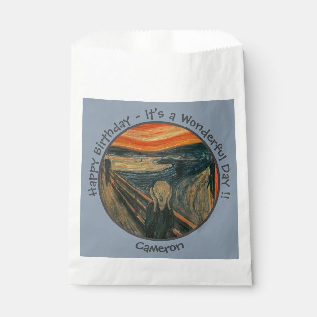 Sachets En Papier Edvard Munch La Collection Scream Party Items (Devant)