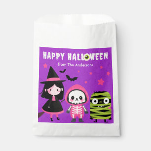 Sachets En Papier Éffrayant Mash Monstre Purple Joyeux Halloween