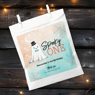 Sachets En Papier Éffrayant Un Halloween Ghost Boys 1ère fête d'anni