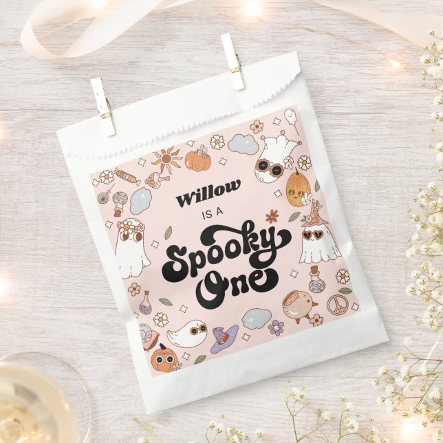 Sachets En Papier Éffrayant Un Halloween Super 1er anniversaire (Coupé)