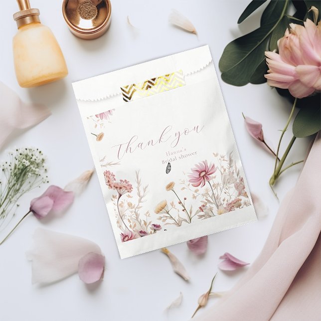 Sachets En Papier Elégant Amour en fleur Douche nuptiale (Créateur téléchargé)