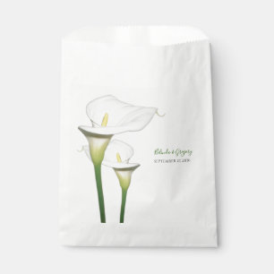 Sachets En Papier Elégant blanc Calla Lilies Mariage