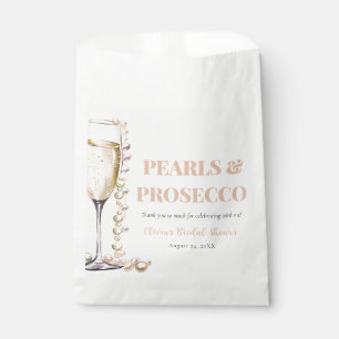 Sachets En Papier Elegant Blush Pearls et Fête des mariées Prosecco
