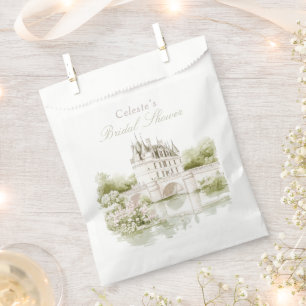 Sachets En Papier Elégant Château Romance Française Enterrement de V