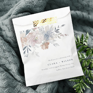 Sachets En Papier Elégant Chic Blush Aquarelle Floral Mariage