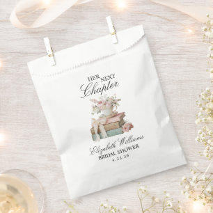 Sachets En Papier Élégant floral Son prochain chapitre Baby Shower