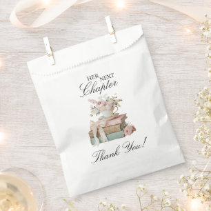Sachets En Papier Élégant floral Son prochain chapitre Enterrement d