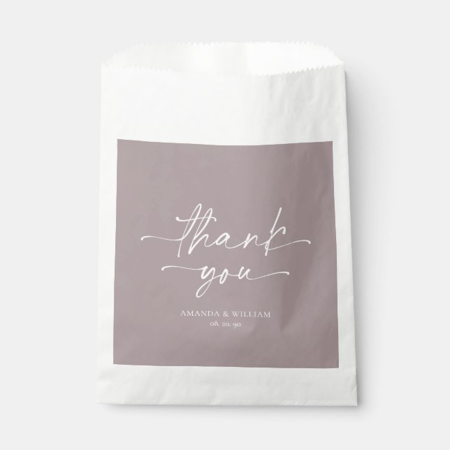 Sachets En Papier Élégant Lilac mariage Favor sac (Devant)