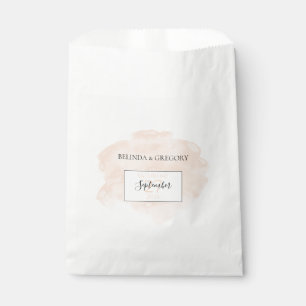 Sachets En Papier Elégant Mariage aquarelle