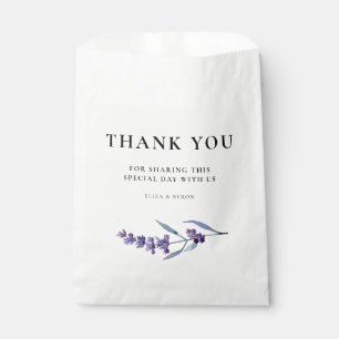 Sachets En Papier Élégant Merci de lavande florale