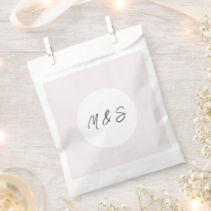Sachets En Papier Élégant Minimaliste Noir Et Lilas