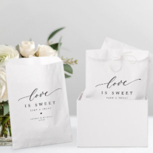 Sachets En Papier Élégant panneau de desserts de mariage modernes L'