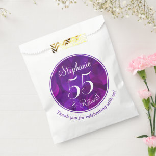 Sachets En Papier Élégant Purple 55 et Retraité