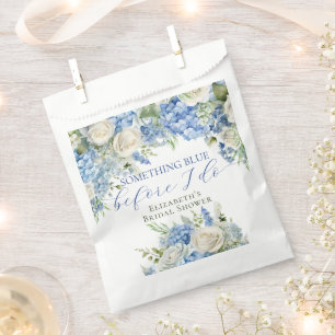 Sachets En Papier Élégant quelque chose Blue Hydrangea Fête des mari