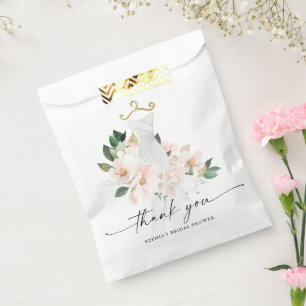 Sachets En Papier Elégante Blush Mariage robe Fête des mariées