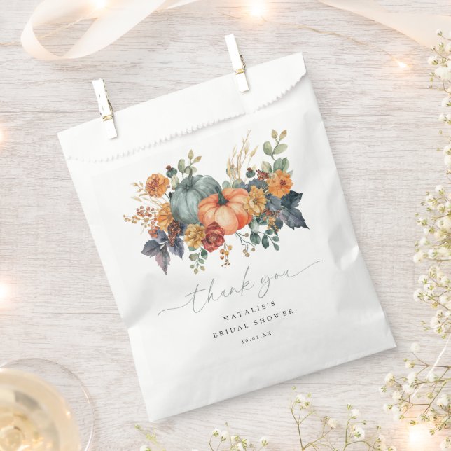 Sachets En Papier Élégante douche de mariée d'automne (Coupé)