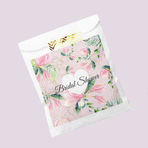 Sachets En Papier Elégante Fête des mariées couleur rose Magnolia