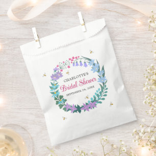 Sachets En Papier Elégante Fête des mariées Floral Fleurs sauvages G