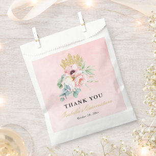 Sachets En Papier Elégante Quinceañera rose & or