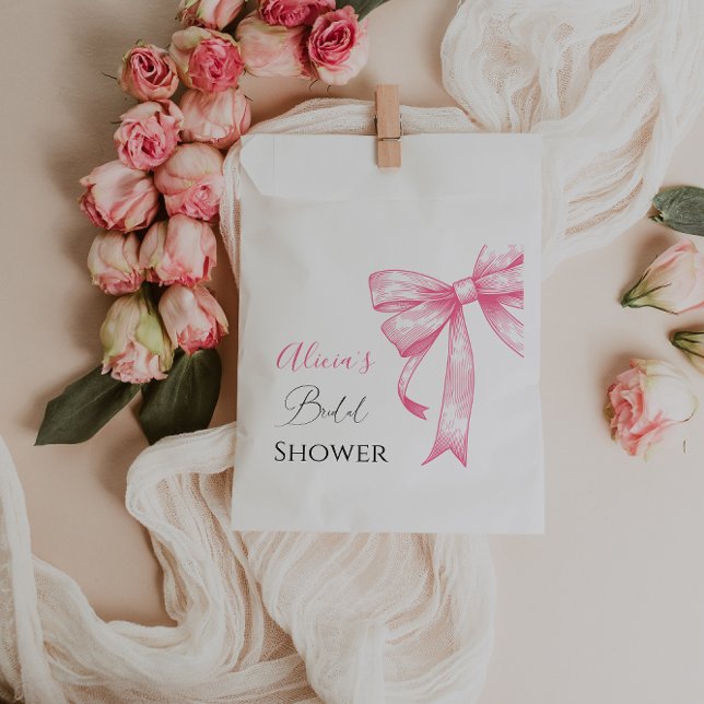 Sachets En Papier Élégante rétro coquette rose mariage en rose pâle (Créateur téléchargé)