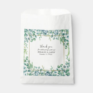Sachets En Papier Élégante verdure mariage botanique