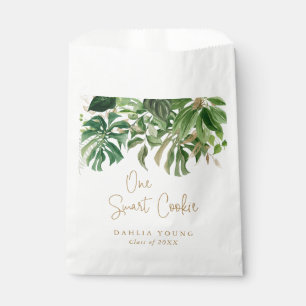 Sachets En Papier Élégante Verdure Or Tropical Moderne Graduation