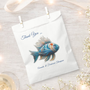 Sachets En Papier Élégantes perruques chic en or, argent, bleu, jaun
